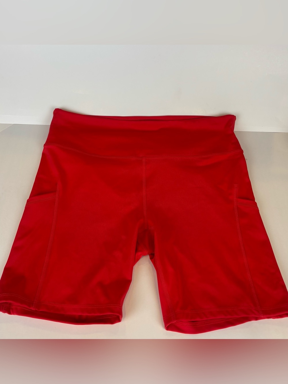 Target All In Motion Red High-Waisted Athletic Pockets Biker Shorts XXL